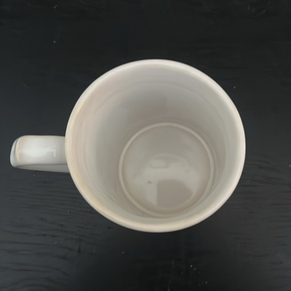 Food Network Fontinella White Collection mug with M initial - Picture 4 of 4